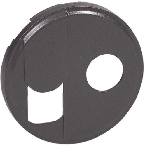 Лицевая панель Legrand Celiane для 2-м. розетки RJ45+TV графит картинка